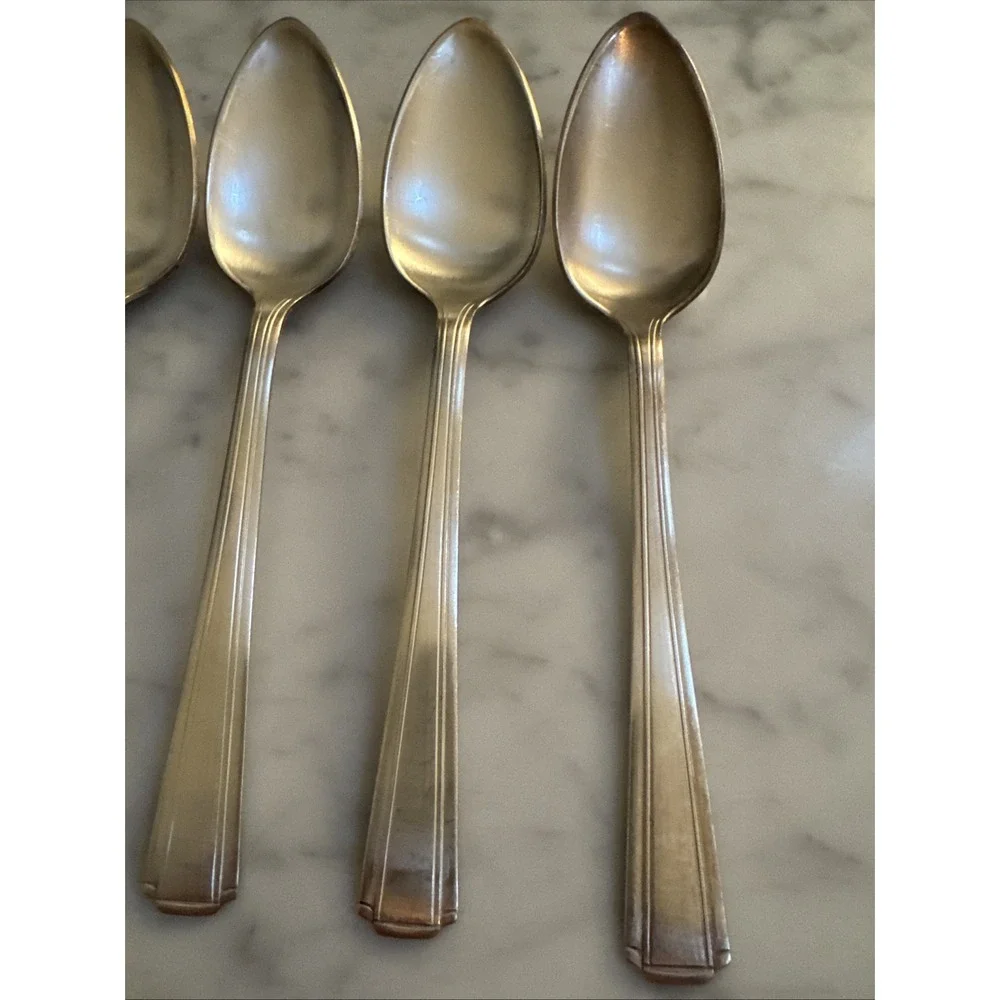 National Silver Co NTS59 Teaspoon Silver Plated-6 Pieces